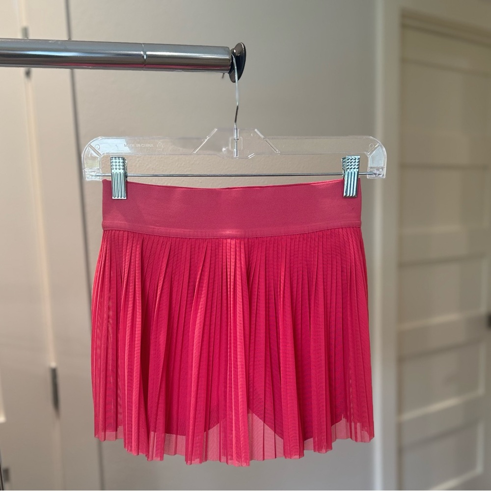 Lululemon Pink Mesh Pleat Tennis Skirt (4) in Lip Gloss